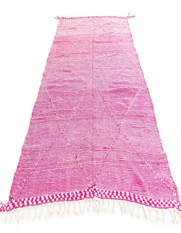 Detail image of  6' 9 x 11' 5  Hand Knotted Moroccan Wool Rug