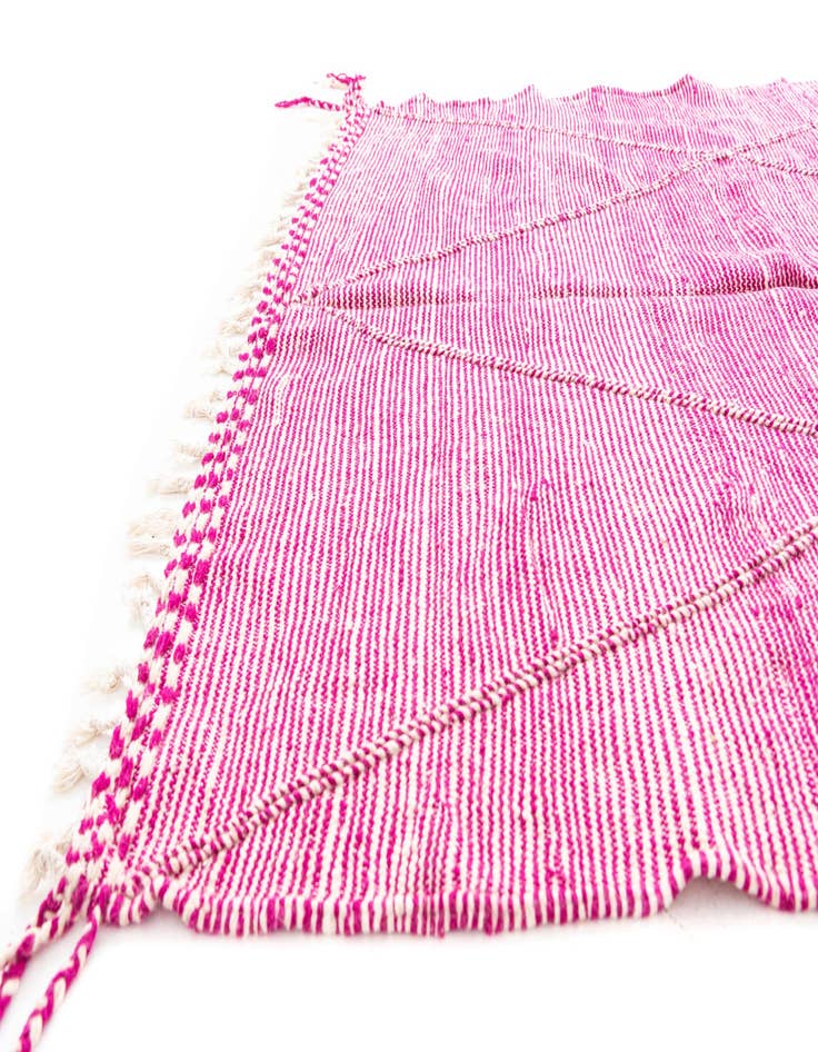 Detail image of  6' 9 x 11' 5  Hand Knotted Moroccan Wool Rug