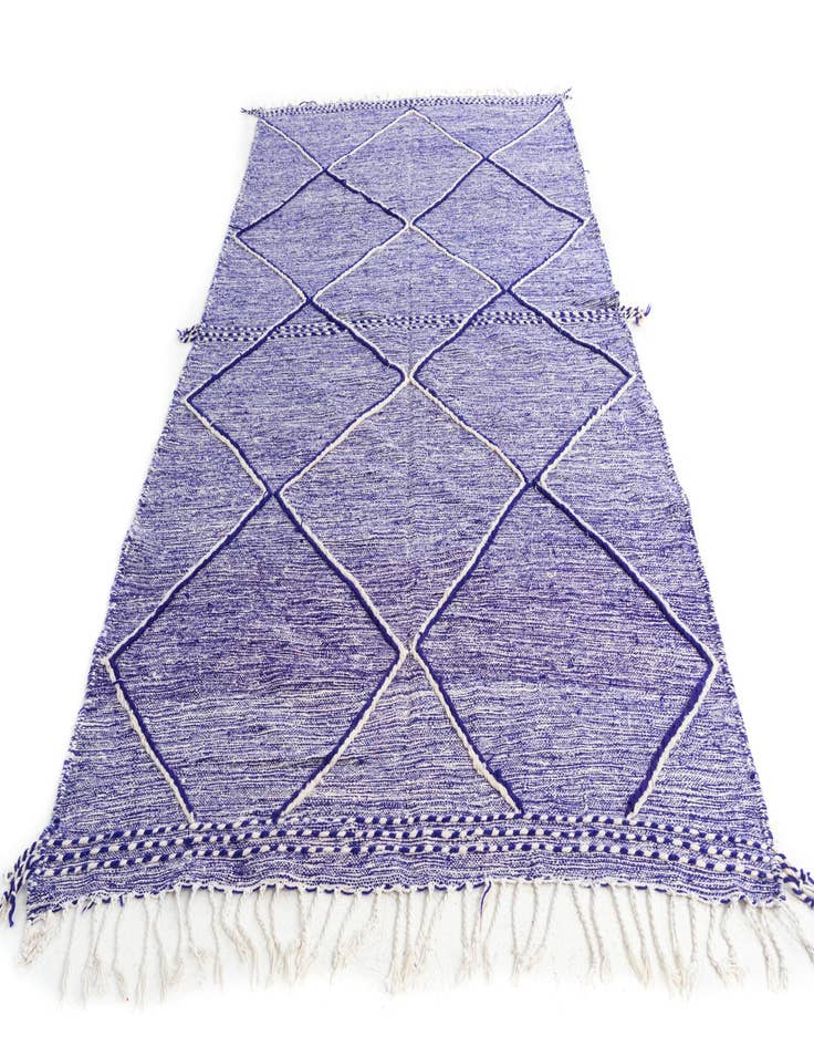 Detail image of  6' 3 x 10'  Hand Knotted Moroccan Wool Rug