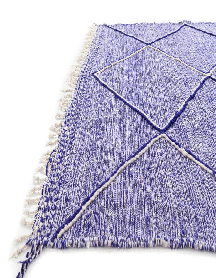 Detail image of  6' 3 x 10'  Hand Knotted Moroccan Wool Rug