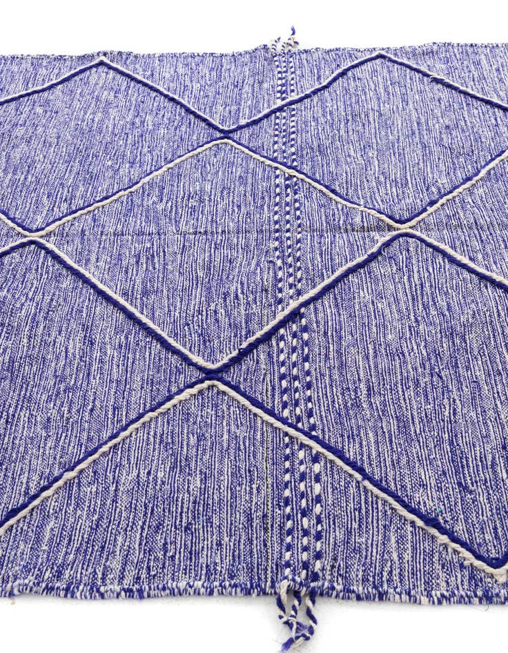 Detail image of  6' 3 x 10'  Hand Knotted Moroccan Wool Rug