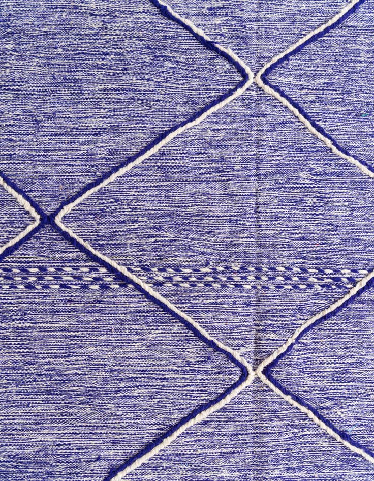 Detail image of  6' 3 x 10'  Hand Knotted Moroccan Wool Rug