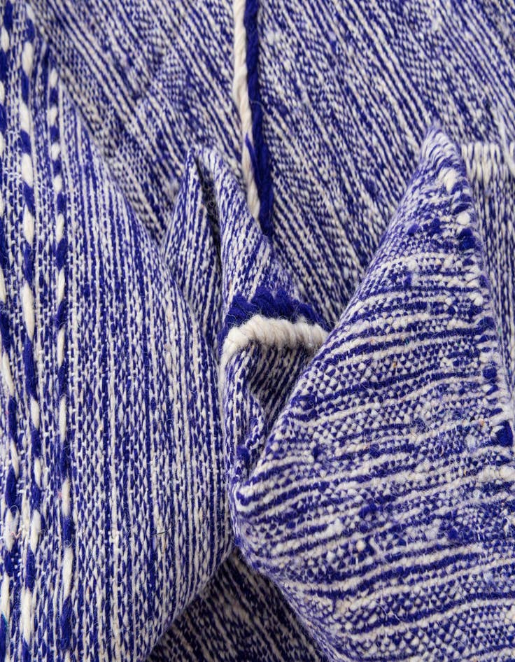 Detail image of  6' 3 x 10'  Hand Knotted Moroccan Wool Rug