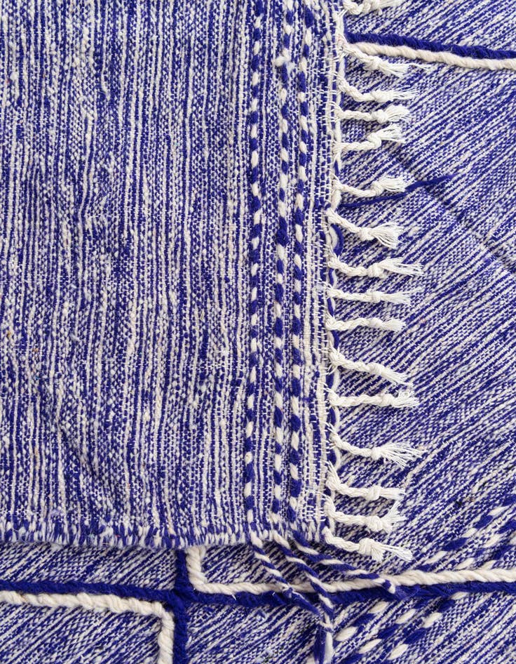 Detail image of  6' 3 x 10'  Hand Knotted Moroccan Wool Rug