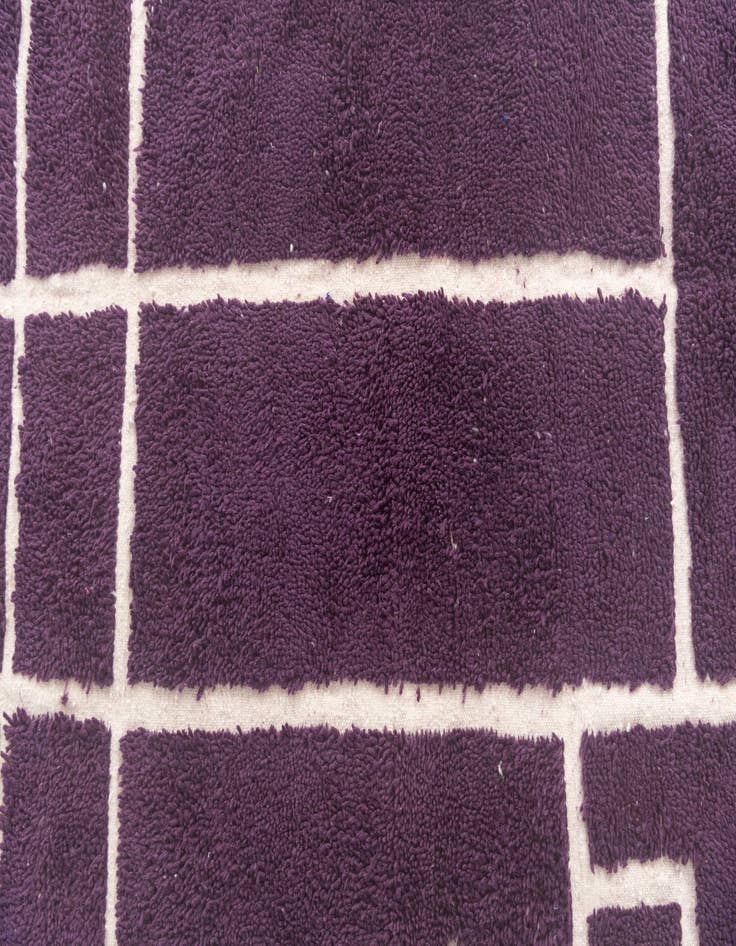 Detail image of  6' 8 x 10'  Hand Knotted Moroccan Wool Rug