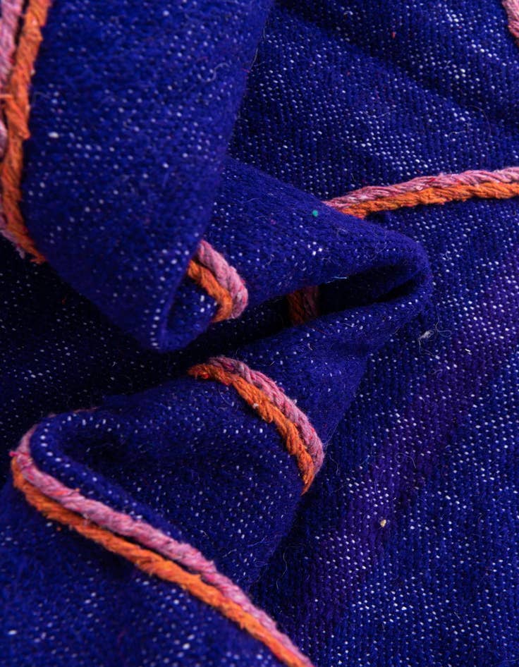 Detail image of  6' 7 x 10'  Hand Knotted Moroccan Wool Rug