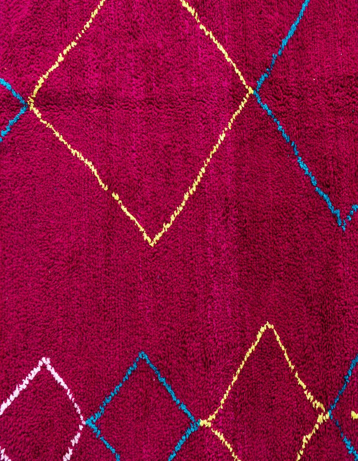 Detail image of  6' 10 x 9' 1  Hand Knotted Moroccan Wool Rug
