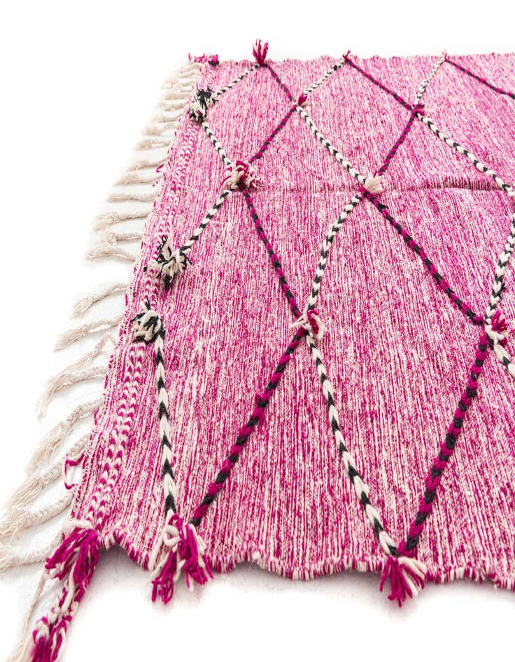 Detail image of  6' 2 x 9' 6  Hand Knotted Moroccan Wool Rug