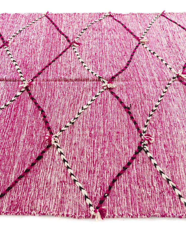 Detail image of  6' 2 x 9' 6  Hand Knotted Moroccan Wool Rug