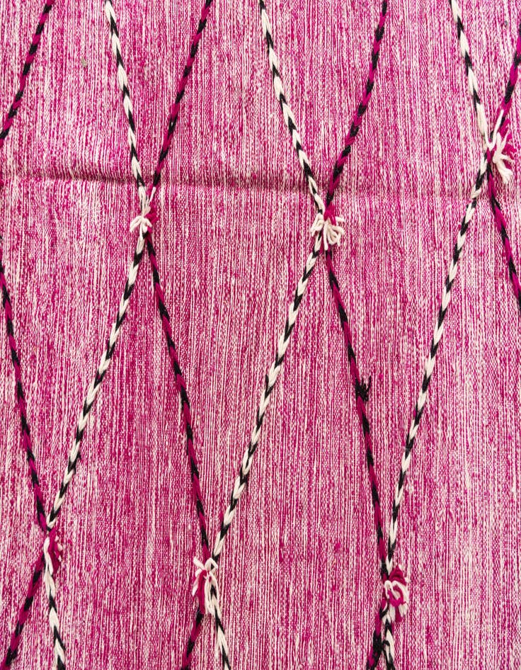 Detail image of  6' 2 x 9' 6  Hand Knotted Moroccan Wool Rug