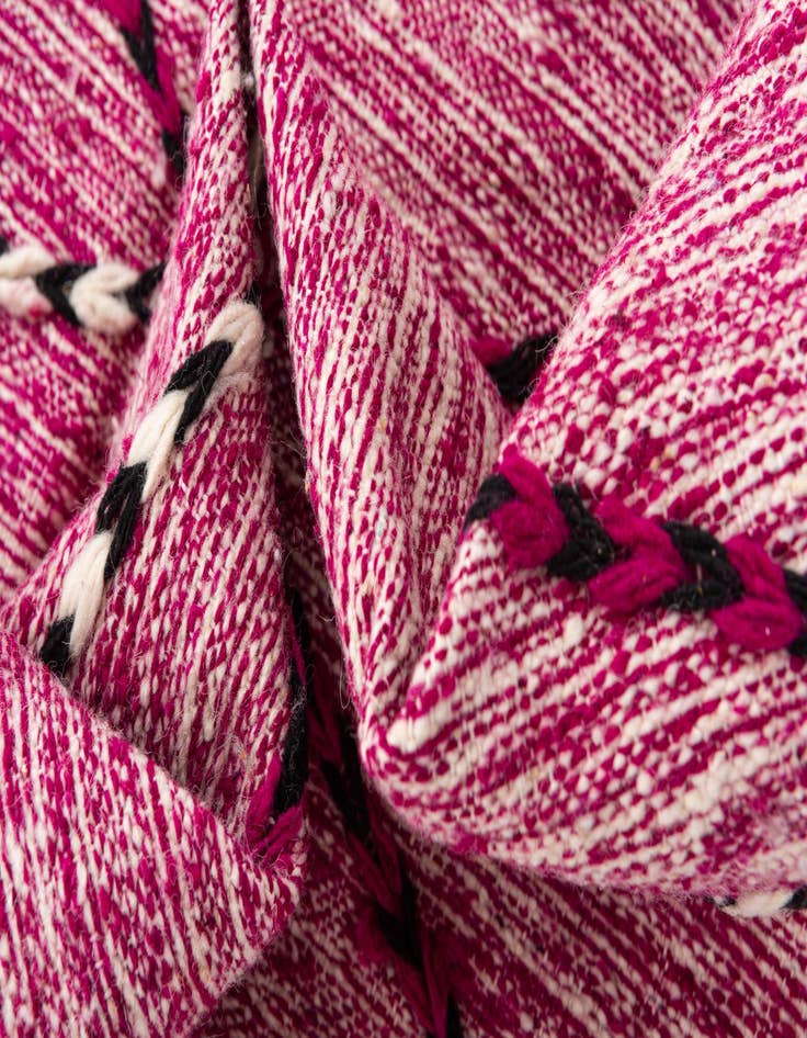 Detail image of  6' 2 x 9' 6  Hand Knotted Moroccan Wool Rug