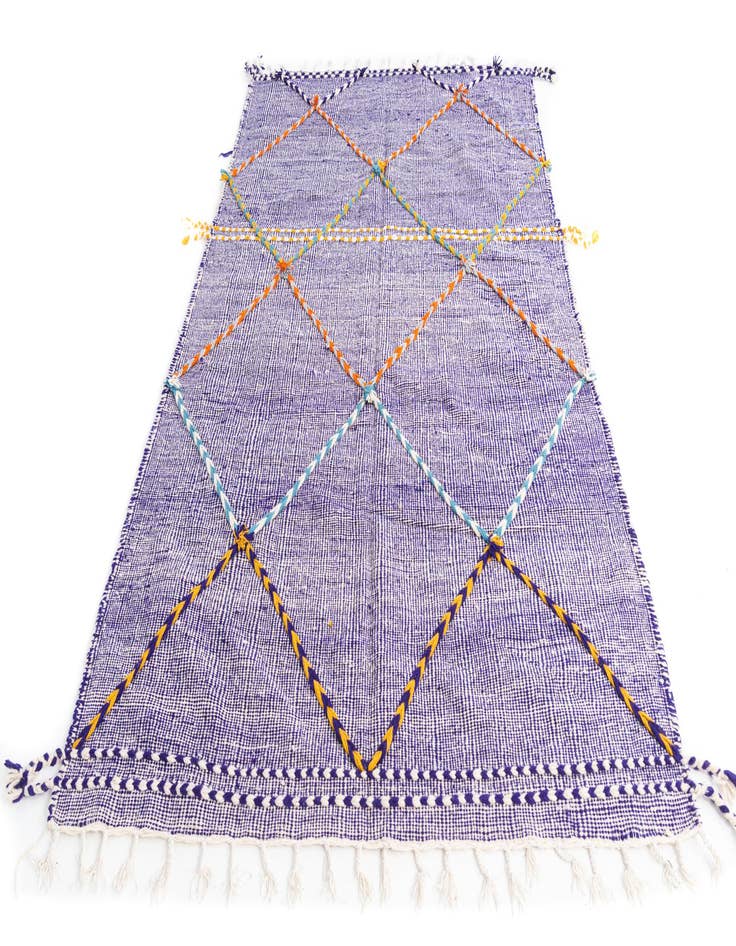 Detail image of  5' x 8' 4  Hand Knotted Moroccan Wool Rug