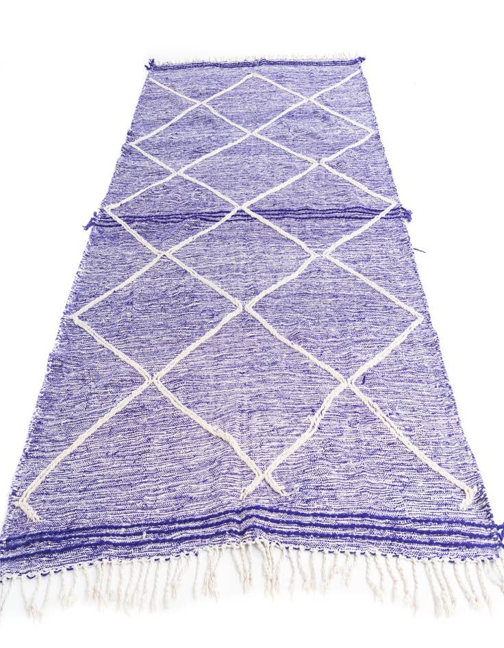 Detail image of  6' 8 x 9' 10  Hand Knotted Moroccan Wool Rug