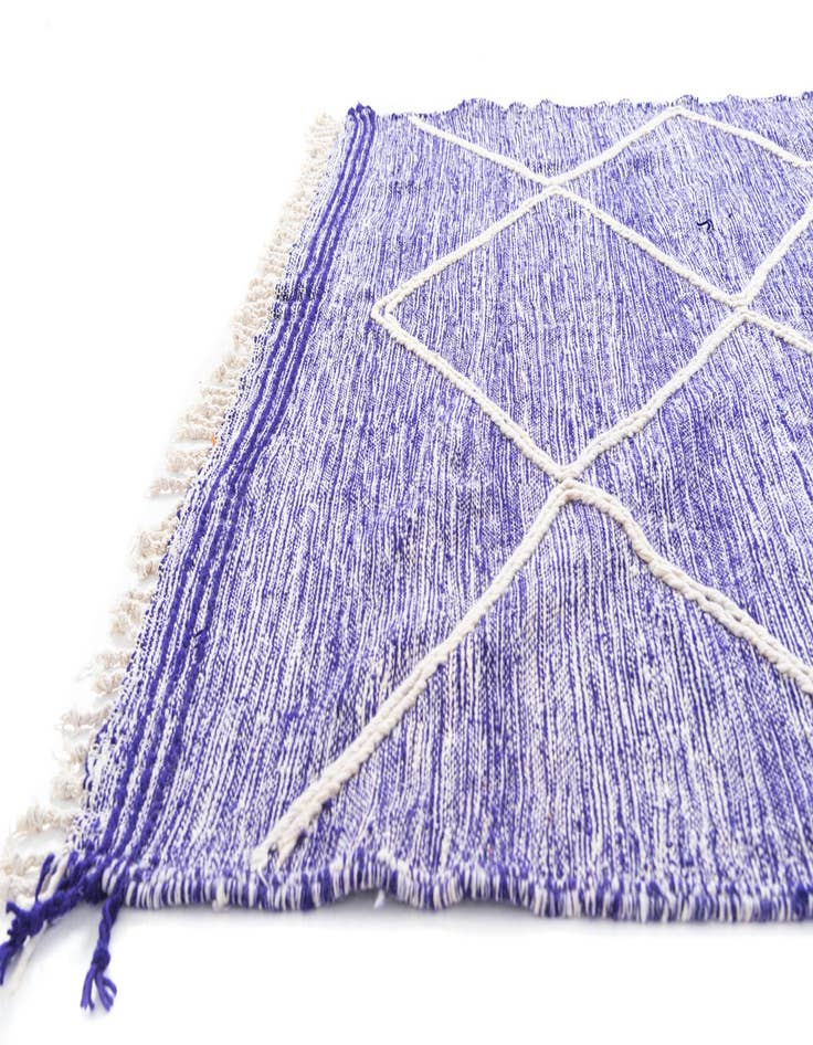 Detail image of  6' 8 x 9' 10  Hand Knotted Moroccan Wool Rug