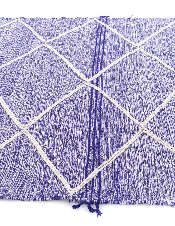 Detail image of  6' 8 x 9' 10  Hand Knotted Moroccan Wool Rug