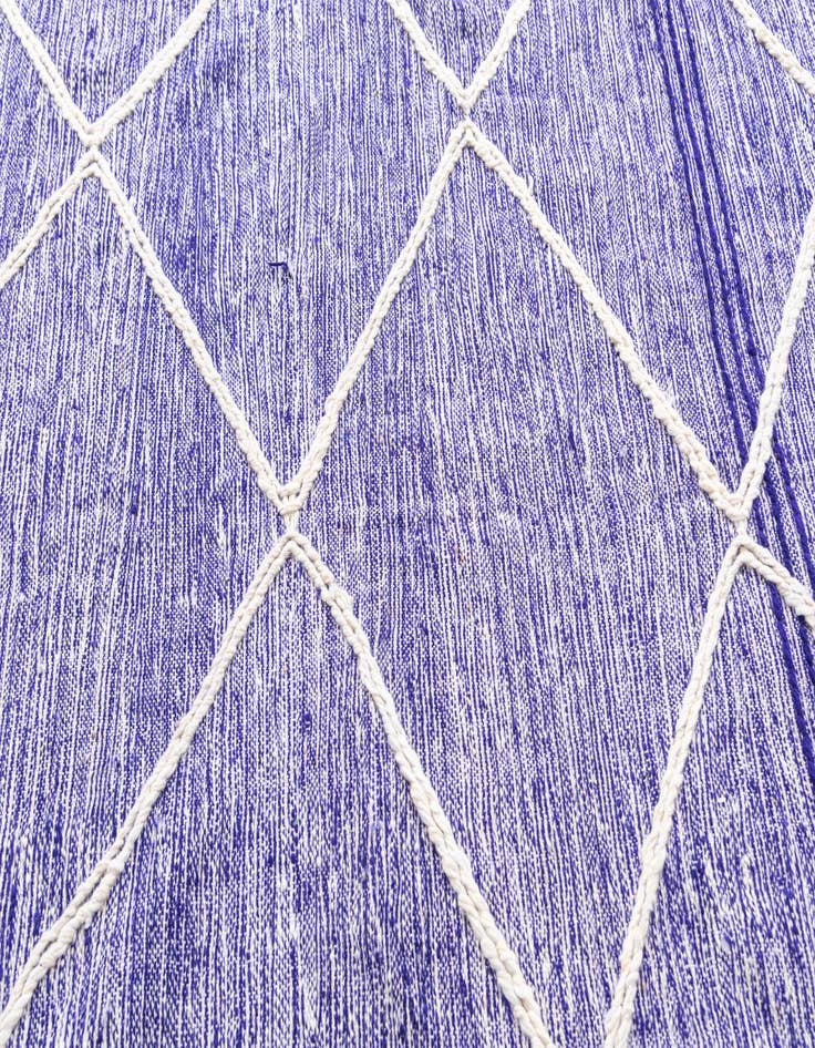 Detail image of  6' 8 x 9' 10  Hand Knotted Moroccan Wool Rug