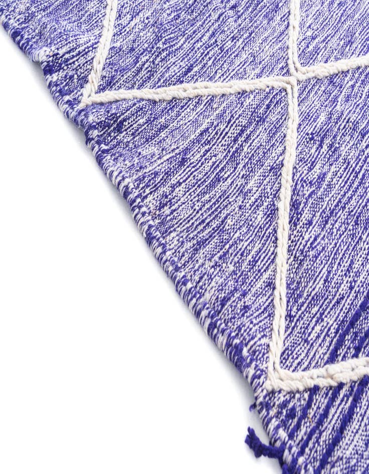 Detail image of  6' 8 x 9' 10  Hand Knotted Moroccan Wool Rug