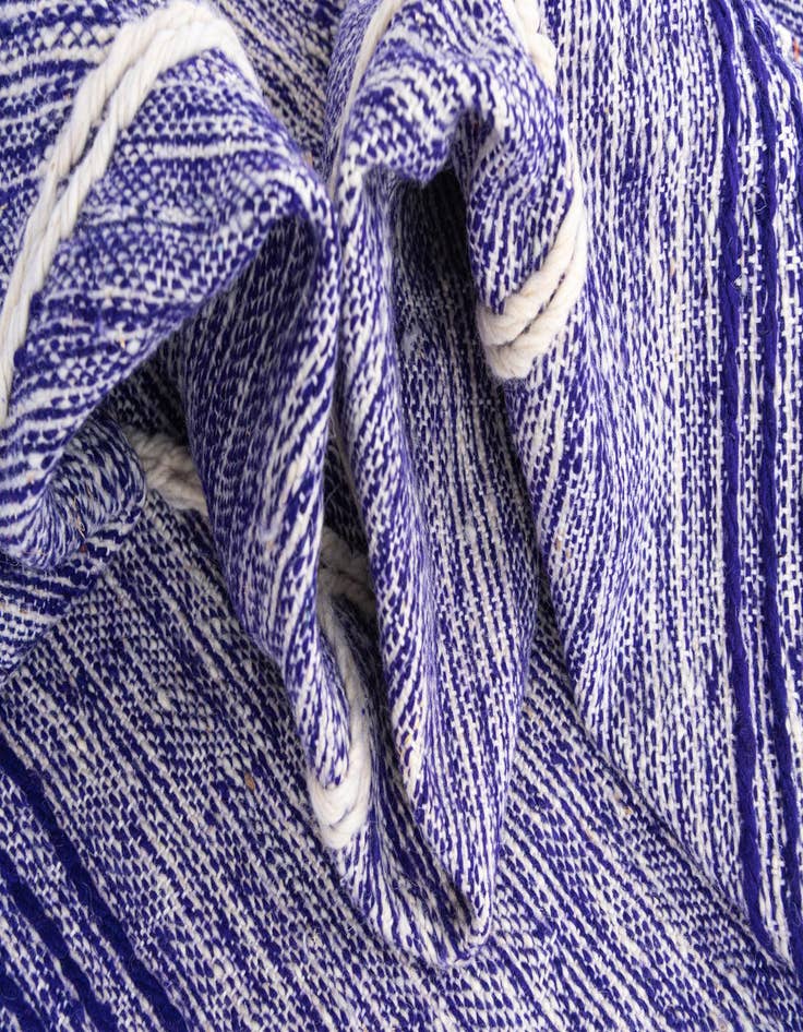 Detail image of  6' 8 x 9' 10  Hand Knotted Moroccan Wool Rug