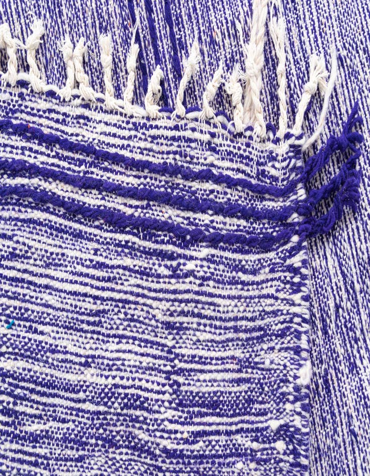 Detail image of  6' 8 x 9' 10  Hand Knotted Moroccan Wool Rug