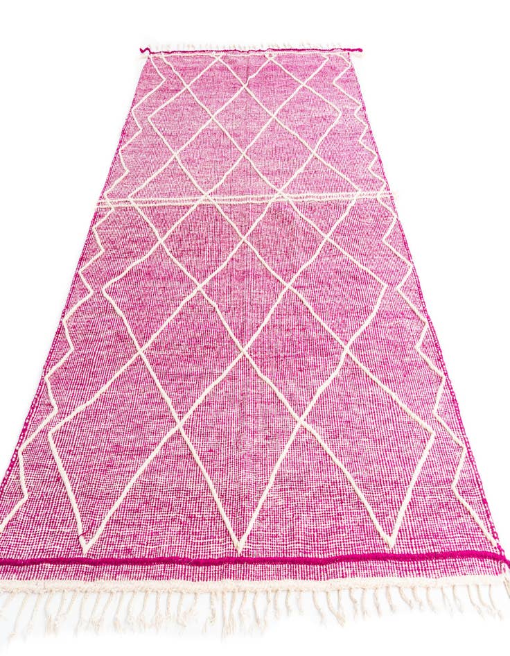 Detail image of  6' 6 x 10' 2  Hand Knotted Moroccan Wool Rug