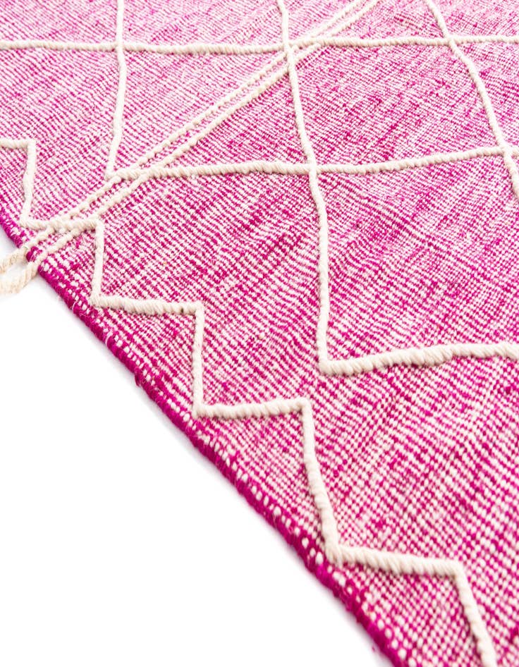 Detail image of  6' 6 x 10' 2  Hand Knotted Moroccan Wool Rug