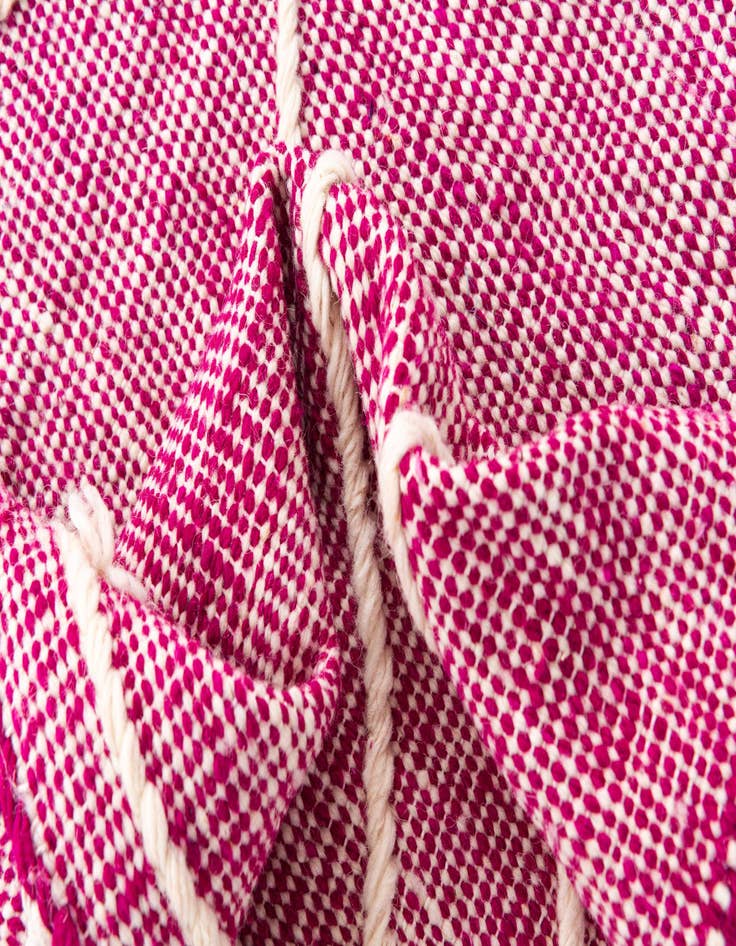 Detail image of  6' 6 x 10' 2  Hand Knotted Moroccan Wool Rug