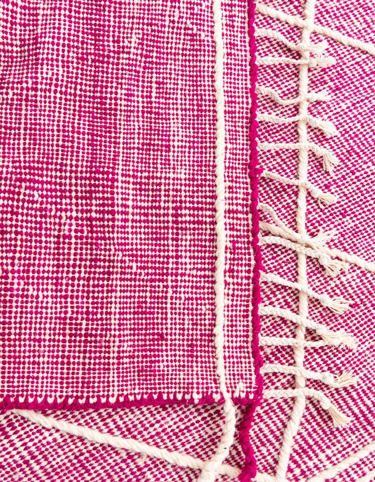 Detail image of  6' 6 x 10' 2  Hand Knotted Moroccan Wool Rug