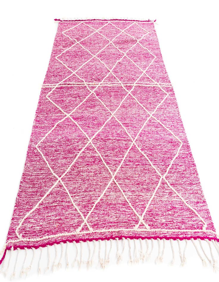 Detail image of  6' 5 x 10'  Hand Knotted Moroccan Wool Rug