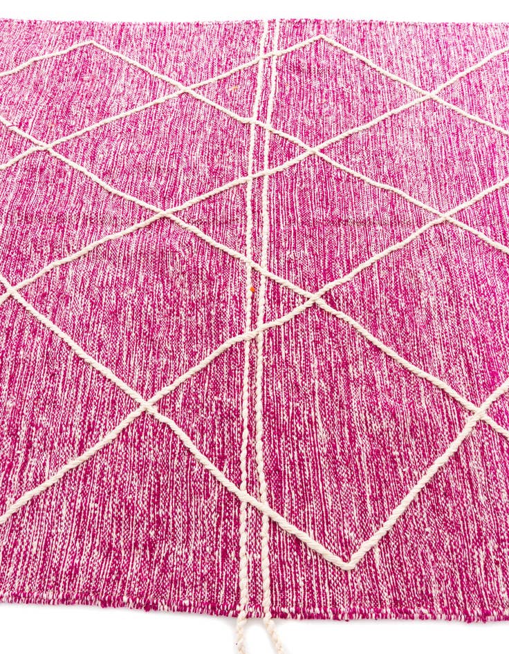 Detail image of  6' 5 x 10'  Hand Knotted Moroccan Wool Rug