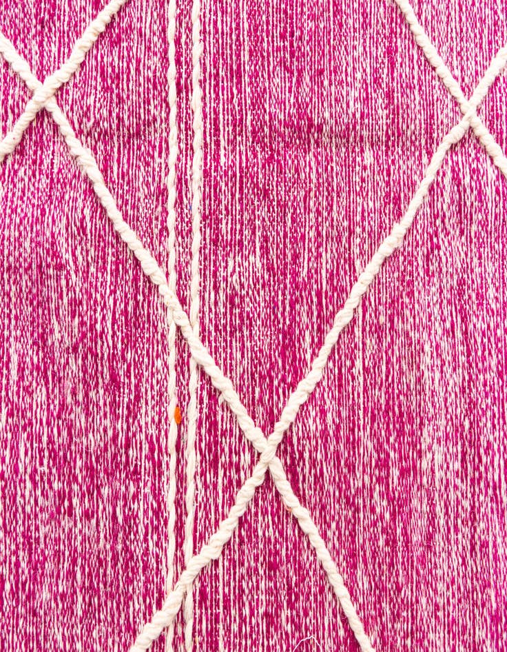 Detail image of  6' 5 x 10'  Hand Knotted Moroccan Wool Rug