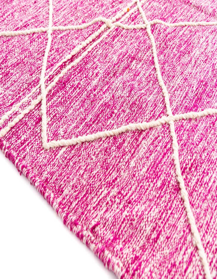 Detail image of  6' 5 x 10'  Hand Knotted Moroccan Wool Rug