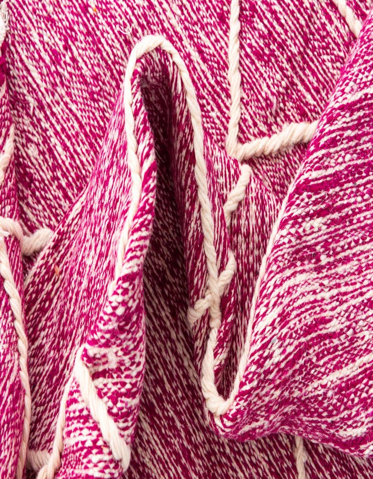 Detail image of  6' 5 x 10'  Hand Knotted Moroccan Wool Rug