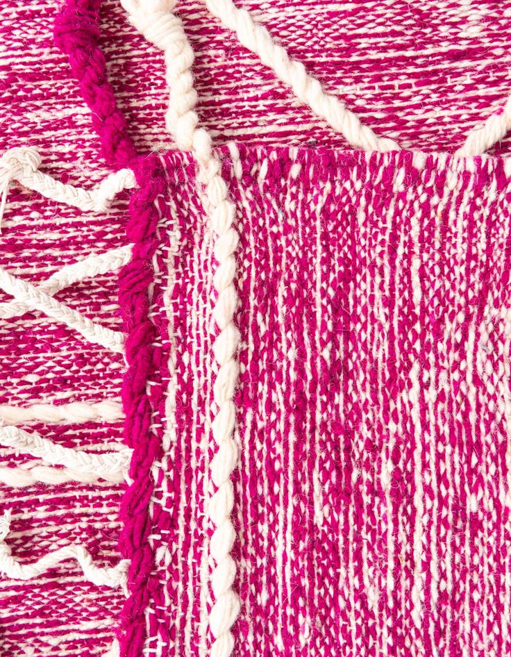 Detail image of  6' 5 x 10'  Hand Knotted Moroccan Wool Rug