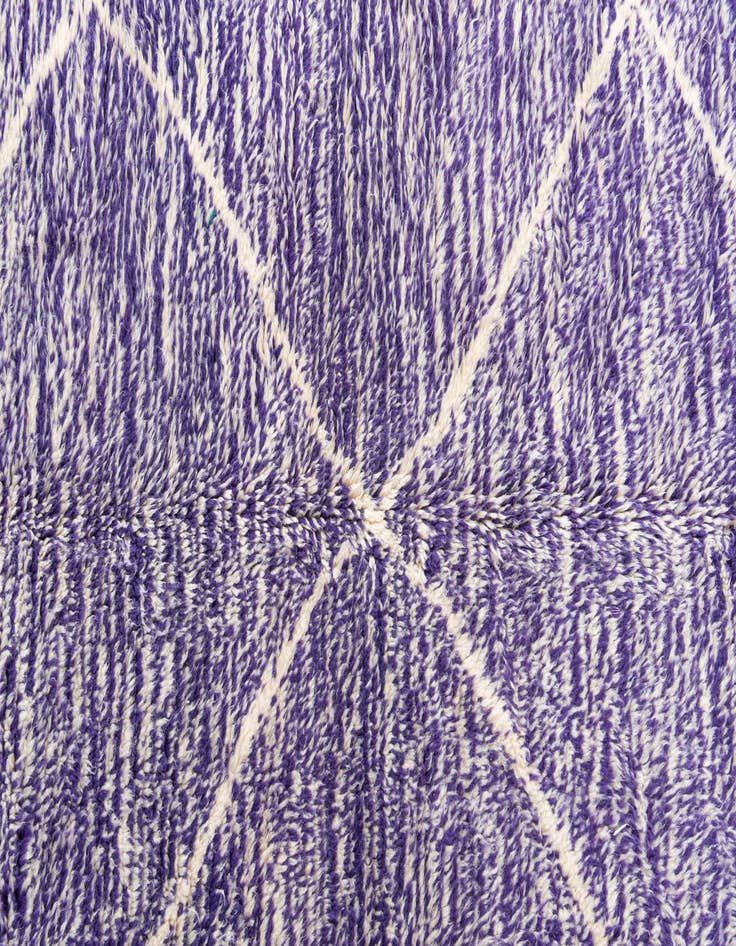 Detail image of  6' 6 x 9' 9  Hand Knotted Moroccan Wool Rug