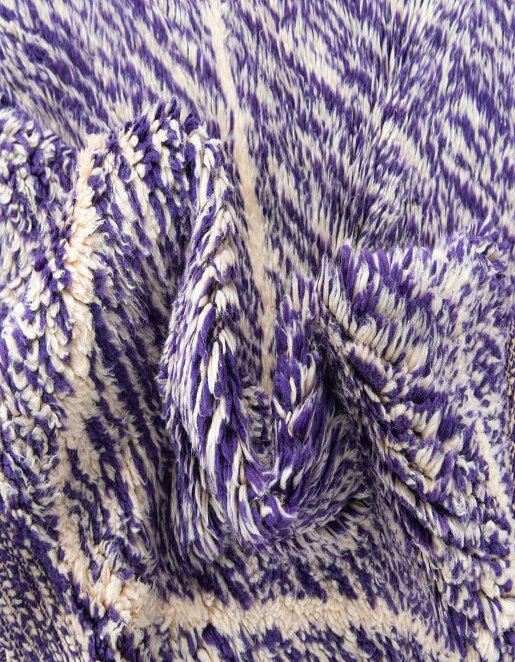 Detail image of  6' 6 x 9' 9  Hand Knotted Moroccan Wool Rug