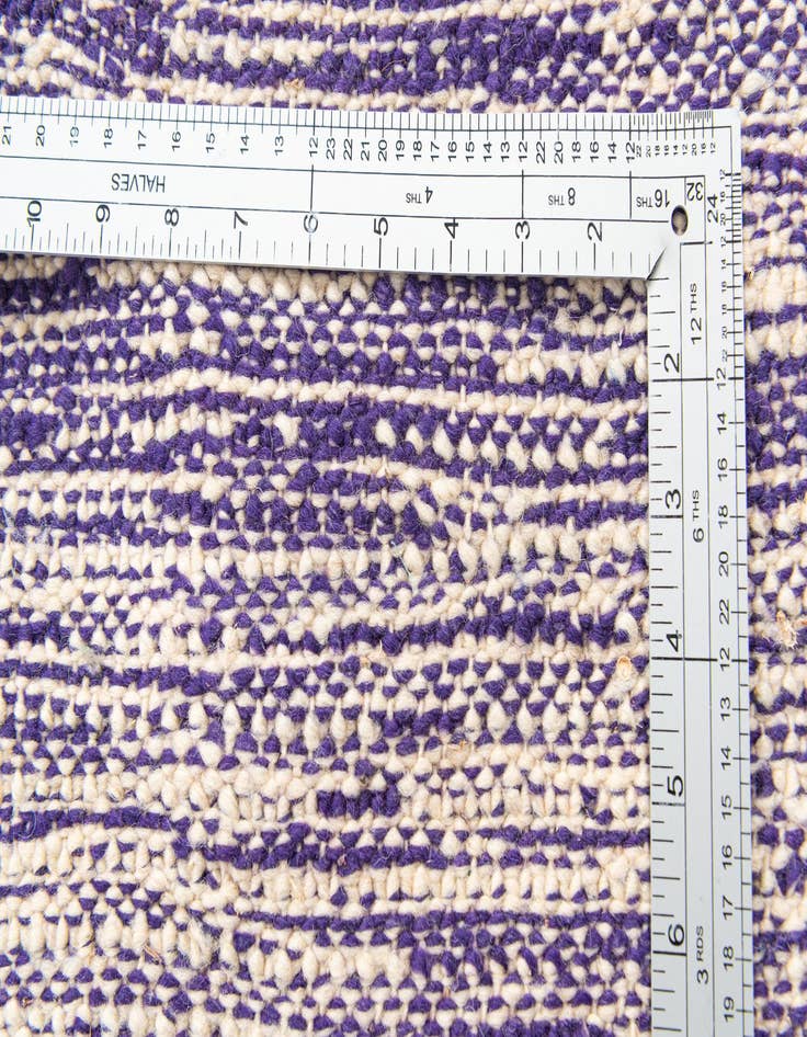 Detail image of  6' 6 x 9' 9  Hand Knotted Moroccan Wool Rug