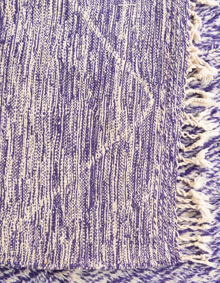 Detail image of  6' 6 x 9' 9  Hand Knotted Moroccan Wool Rug