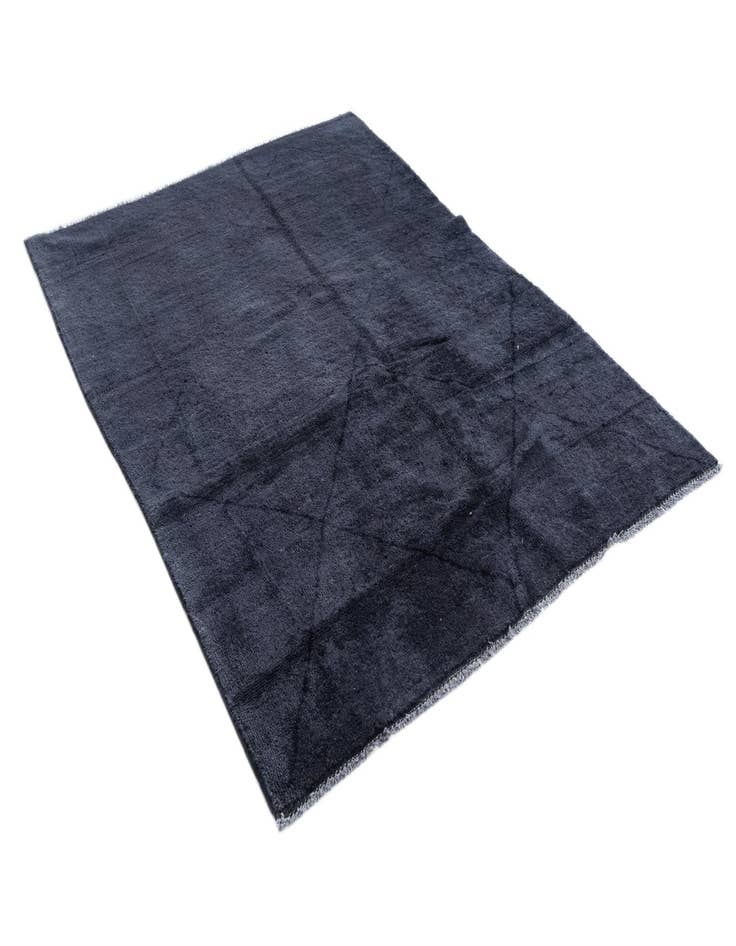 Detail image of  4' 9 x 6' 6  Hand Knotted Moroccan Wool Rug