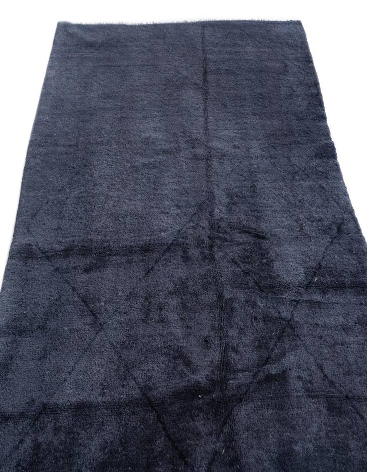 Detail image of  4' 9 x 6' 6  Hand Knotted Moroccan Wool Rug