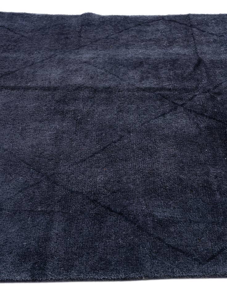 Detail image of  4' 9 x 6' 6  Hand Knotted Moroccan Wool Rug