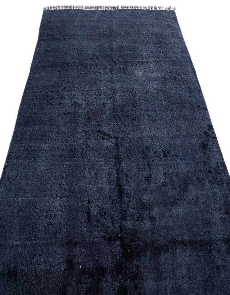 Detail image of  5' 6 x 8'  Hand Knotted Moroccan Wool Rug