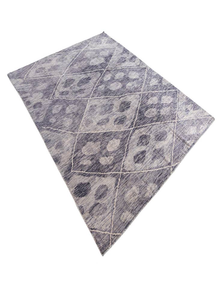 Detail image of  8' x 9' 10  Hand Knotted Moroccan Wool Rug