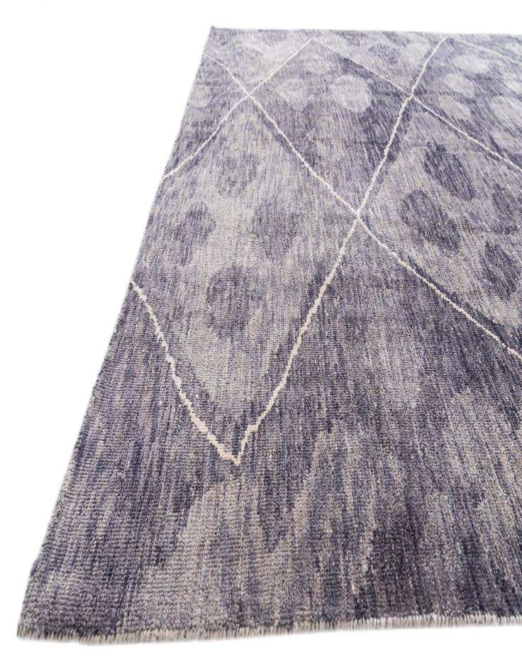 Detail image of  8' x 9' 10  Hand Knotted Moroccan Wool Rug