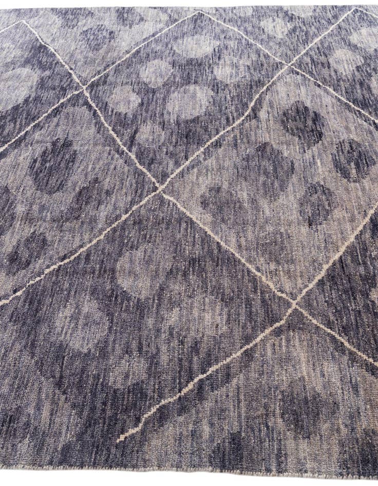 Detail image of  8' x 9' 10  Hand Knotted Moroccan Wool Rug