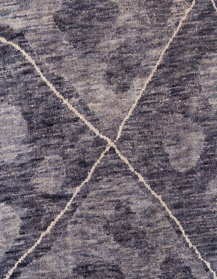Detail image of  8' x 9' 10  Hand Knotted Moroccan Wool Rug