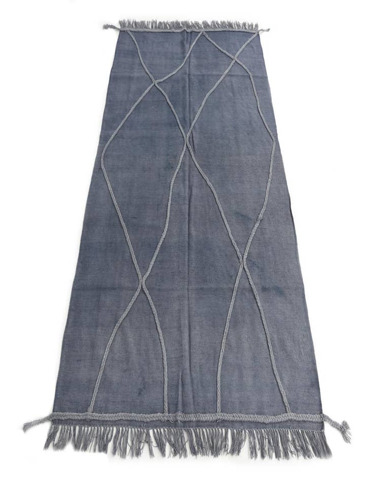 Detail image of  4' 7 x 6' 10  Hand Knotted Moroccan Wool Rug