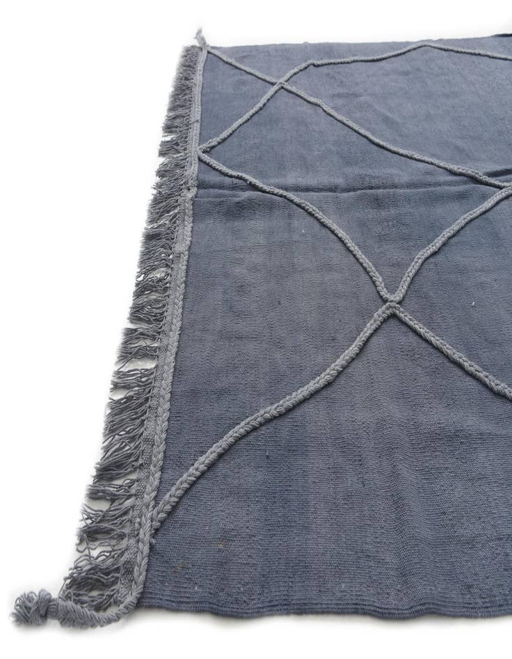 Detail image of  4' 7 x 6' 10  Hand Knotted Moroccan Wool Rug