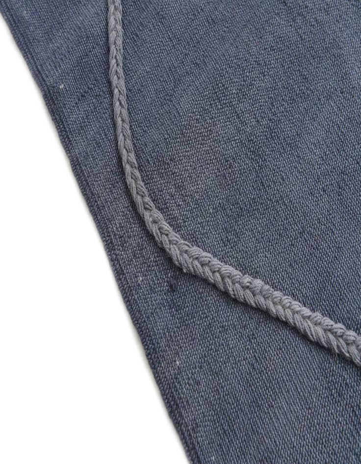 Detail image of  4' 7 x 6' 10  Hand Knotted Moroccan Wool Rug