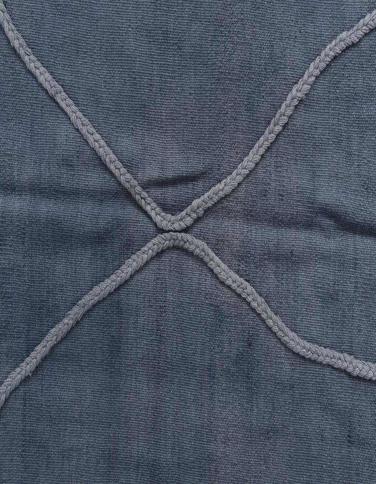 Detail image of  4' 7 x 6' 10  Hand Knotted Moroccan Wool Rug