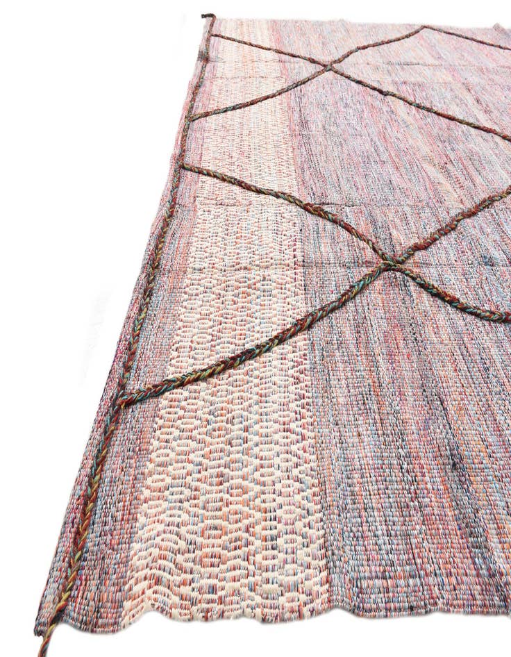 Detail image of  7' 7 x 9' 4  Hand Knotted Moroccan Wool Rug